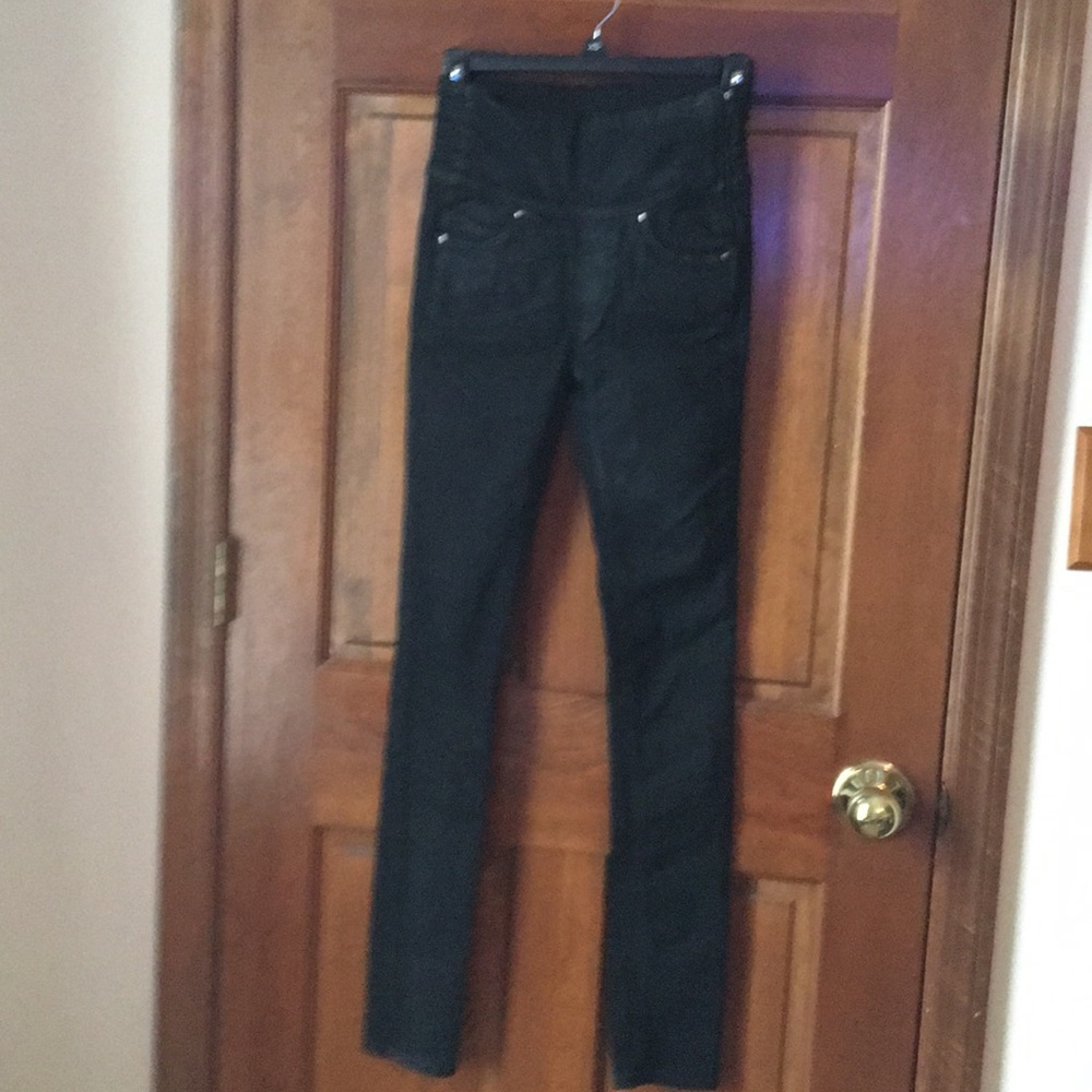 SPANX black stretchy pants. Size 24
